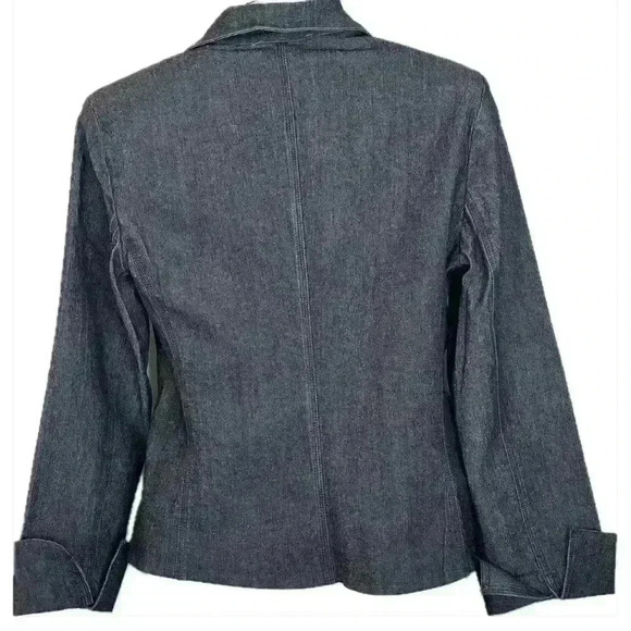 Josephine Chaus Denim Stretch Blazer (49) - Picture 2 of 8